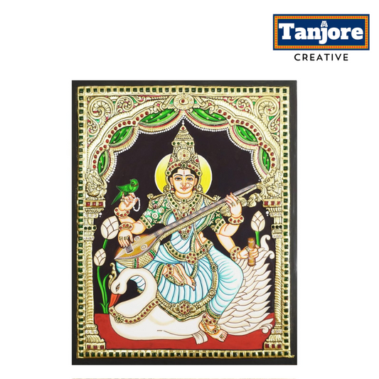 TANJORE PAINTING SWAN SARAWATHI