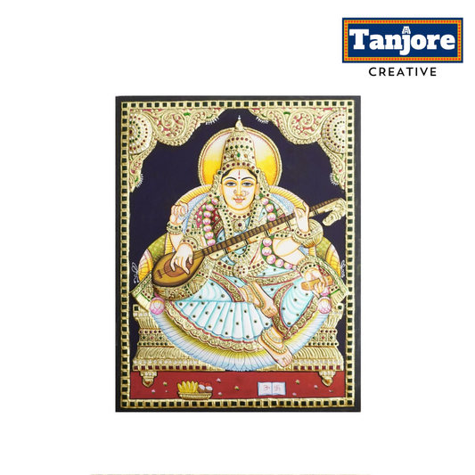 TANJORE PAINTING SARASWATHI