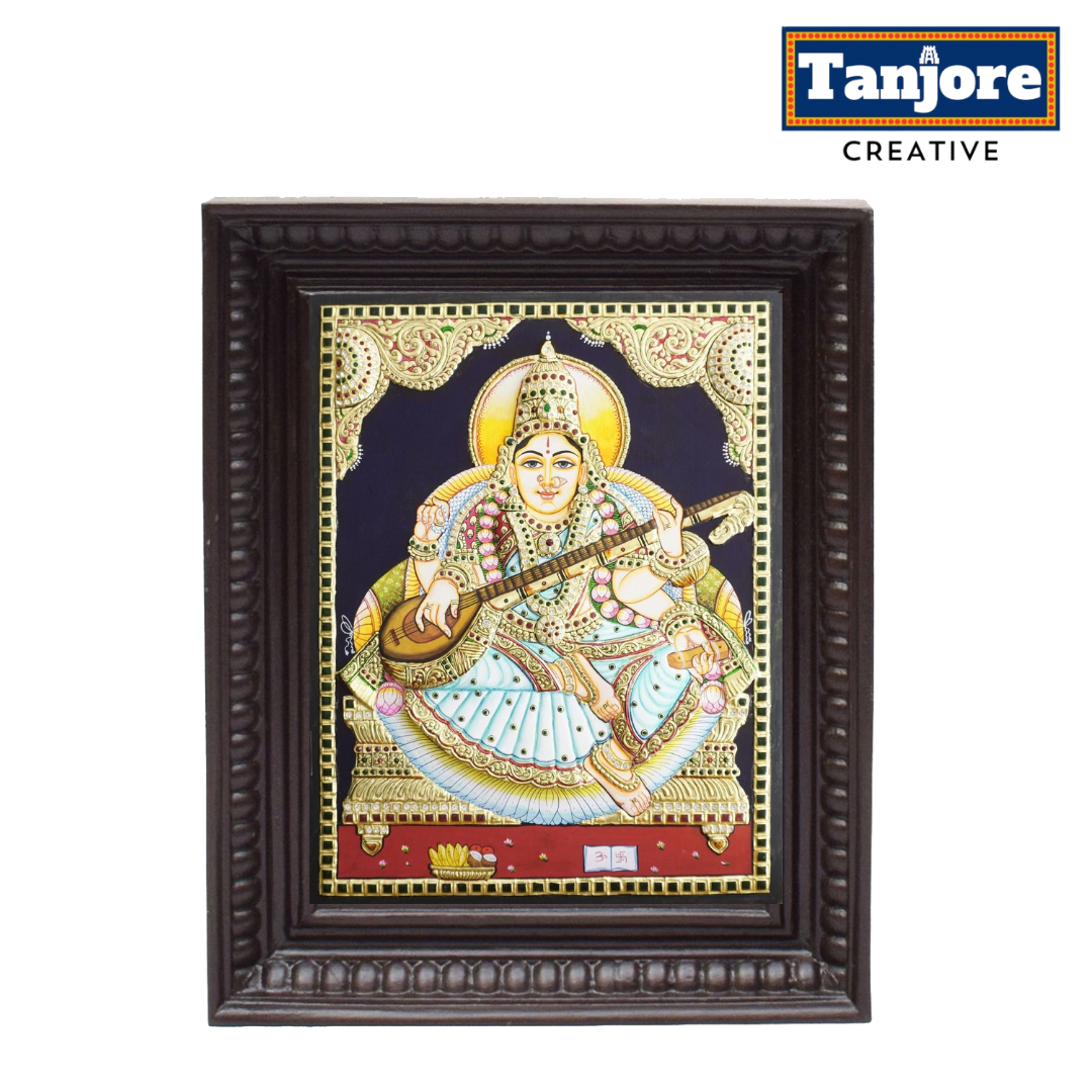 TANJORE PAINTING SARASWATHI