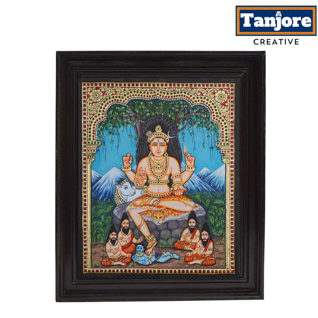 TANJORE PAINTING DAKSHINAMURHY