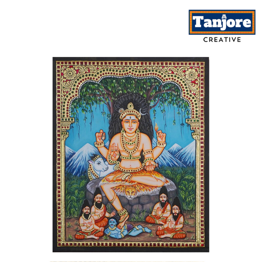 TANJORE PAINTING DAKSHINAMURHY