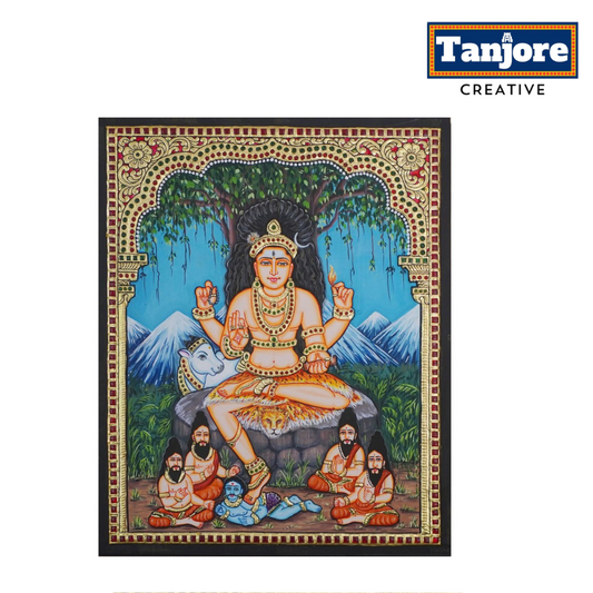 TANJORE PAINTING DAKSHINAMURHY