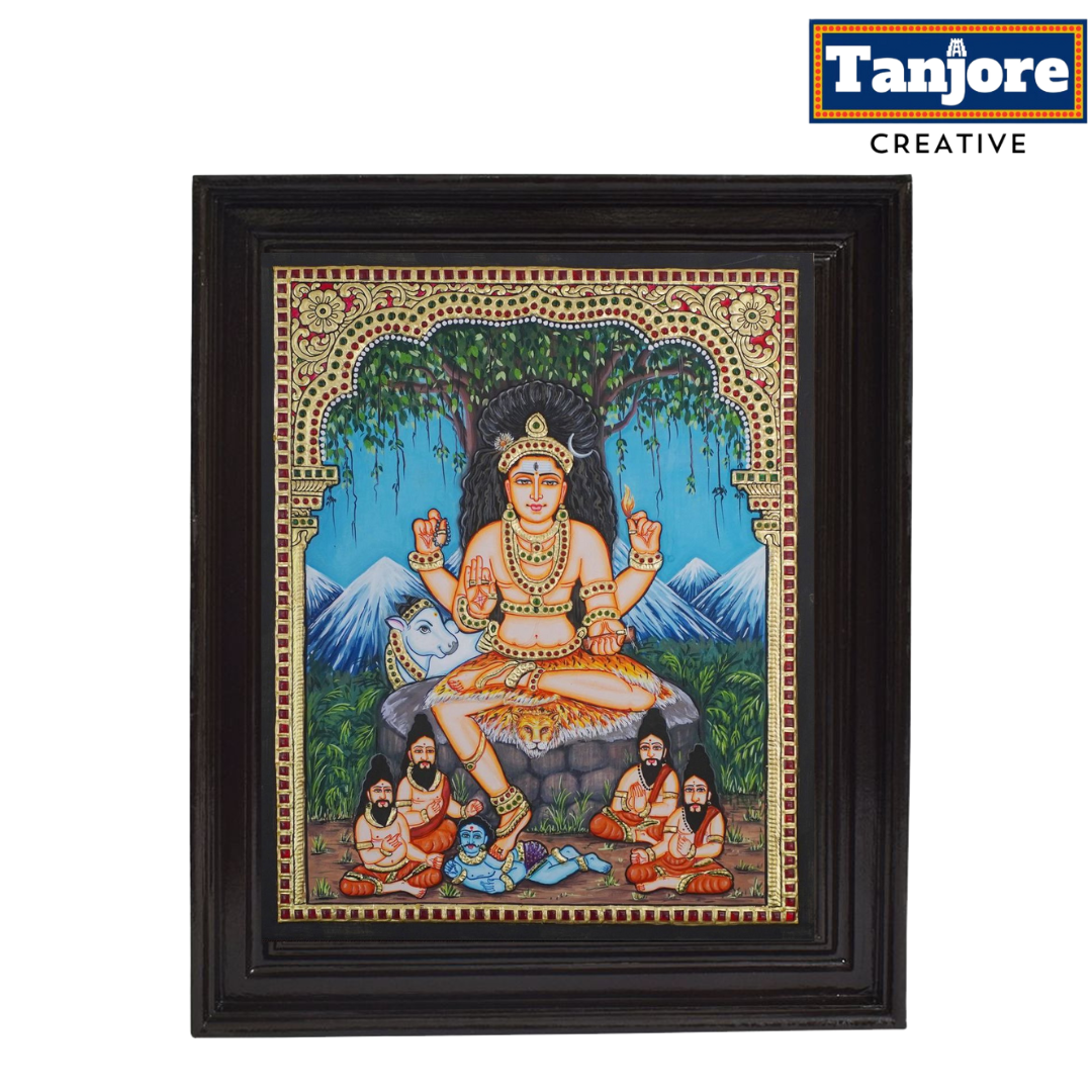 TANJORE PAINTING DAKSHINAMURHY