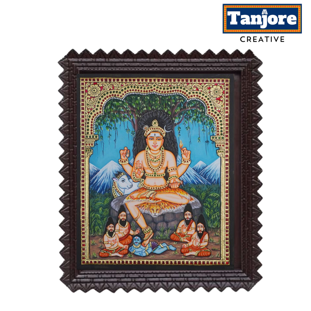 TANJORE PAINTING DAKSHINAMURHY