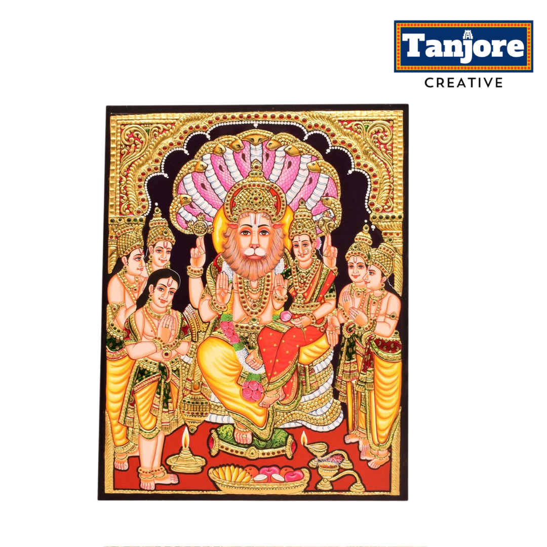 TANJORE PAINTING LAKSHMI NARASIMHA