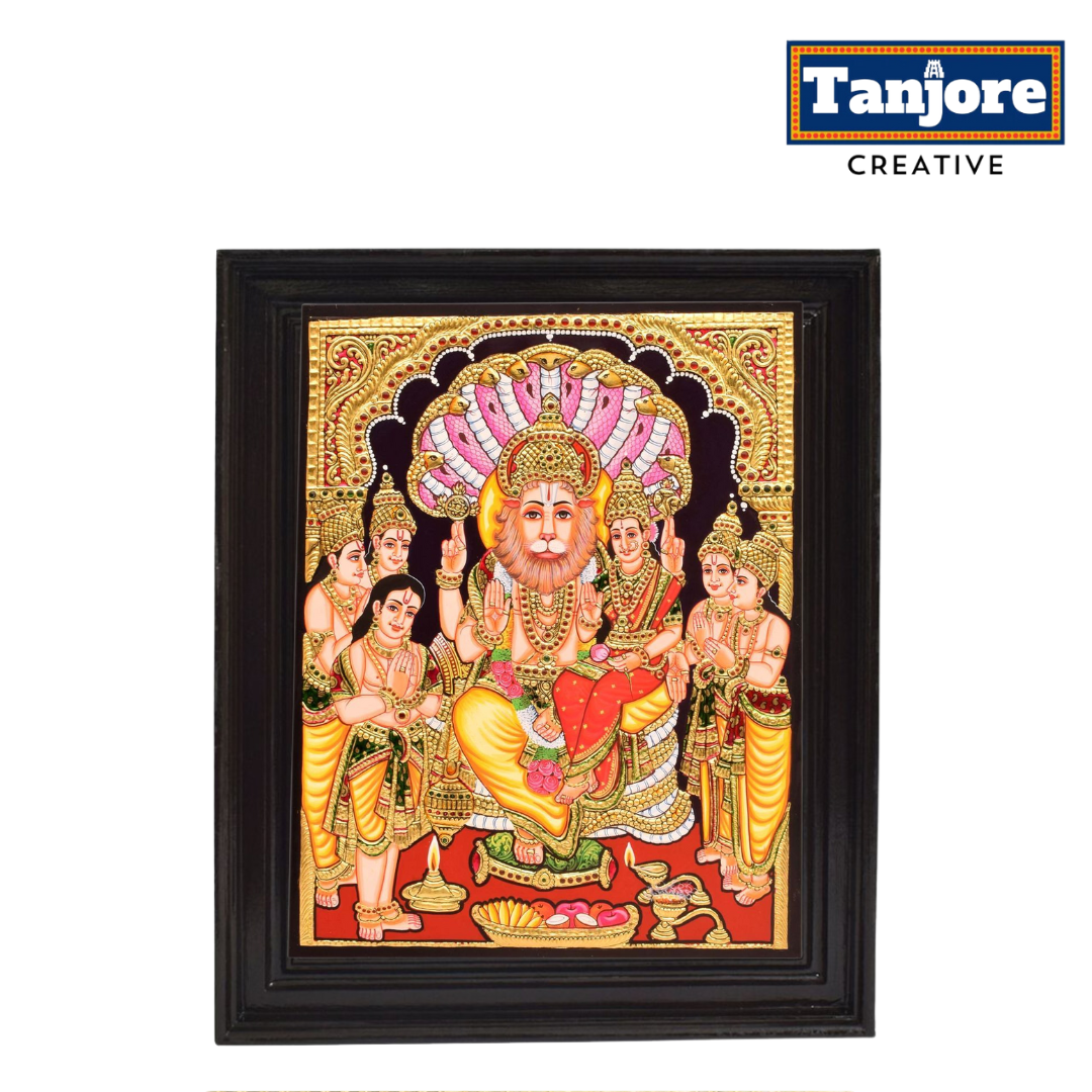 TANJORE PAINTING LAKSHMI NARASIMHA