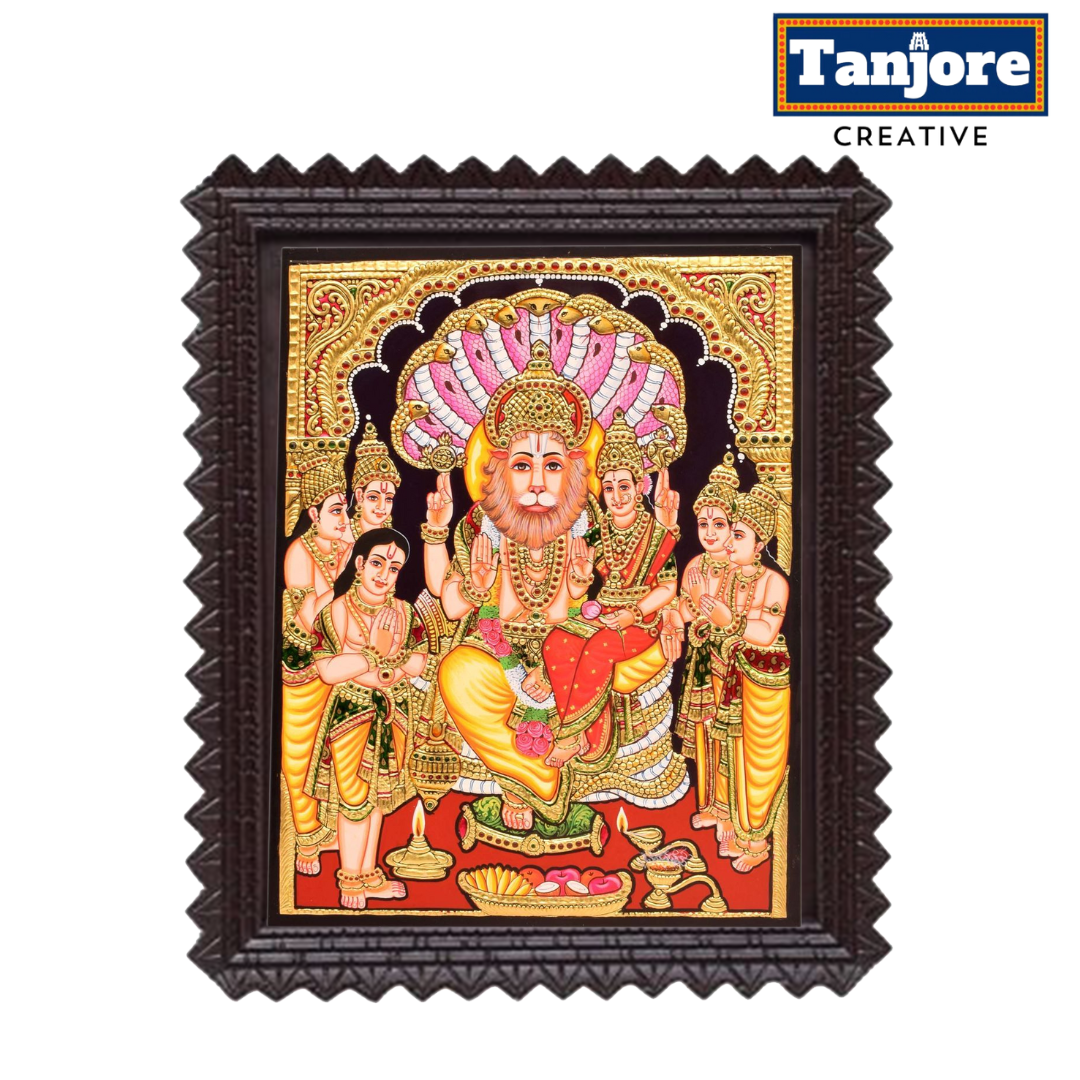 TANJORE PAINTING LAKSHMI NARASIMHA