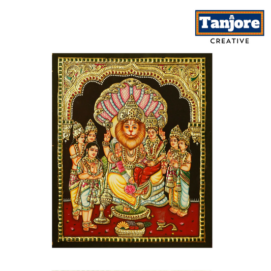 TANJORE PAINTING LAKSHMI NARASIMHA