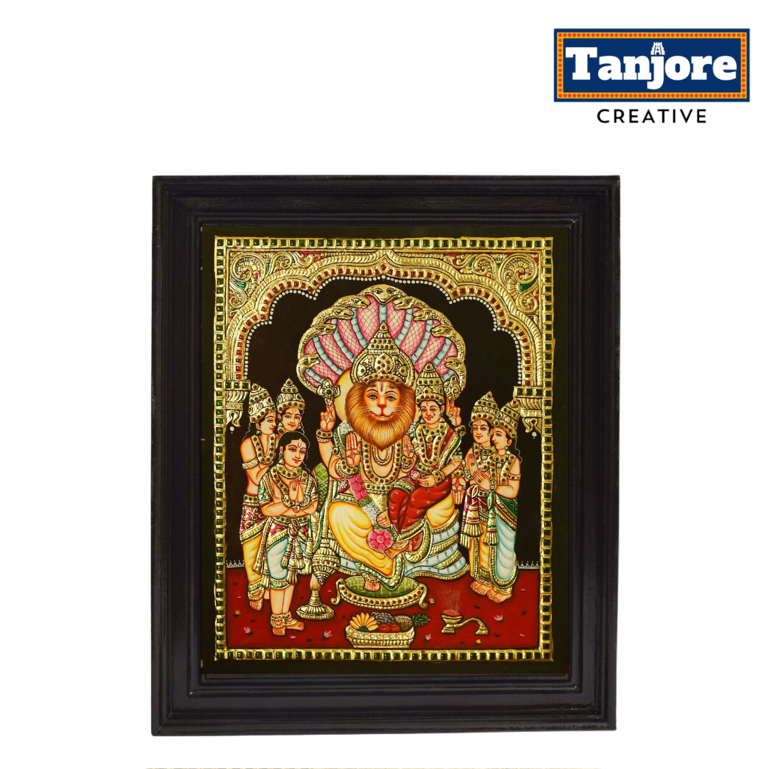 TANJORE PAINTING LAKSHMI NARASIMHA