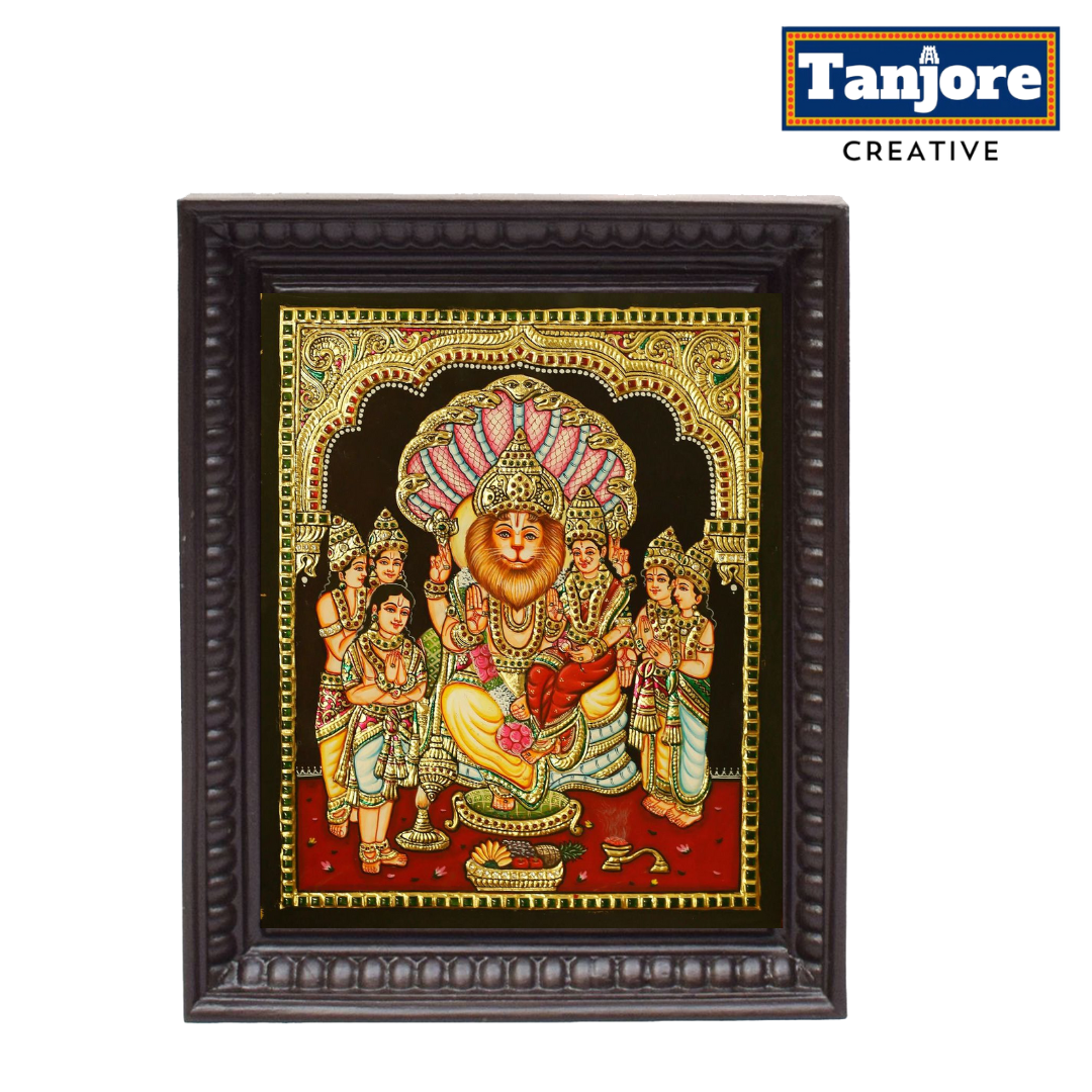 TANJORE PAINTING LAKSHMI NARASIMHA