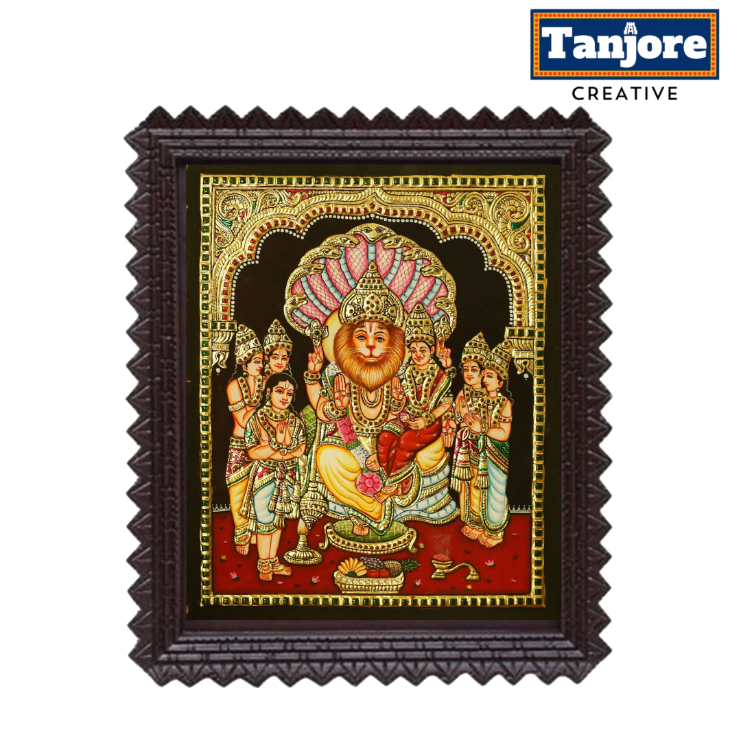 TANJORE PAINTING LAKSHMI NARASIMHA