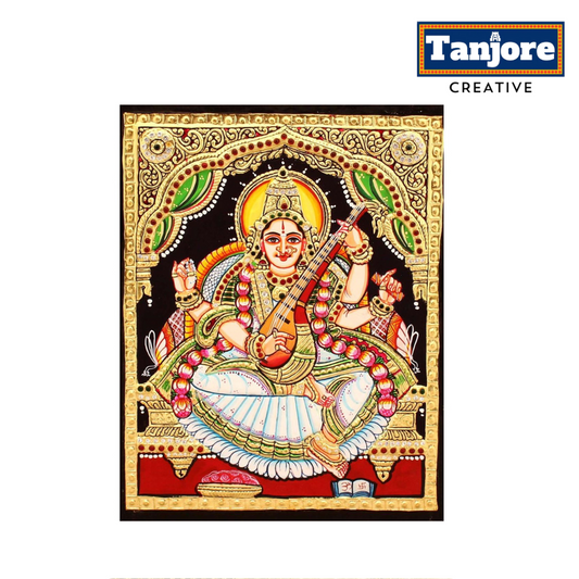 TANJORE PAINTING SARASWATHI