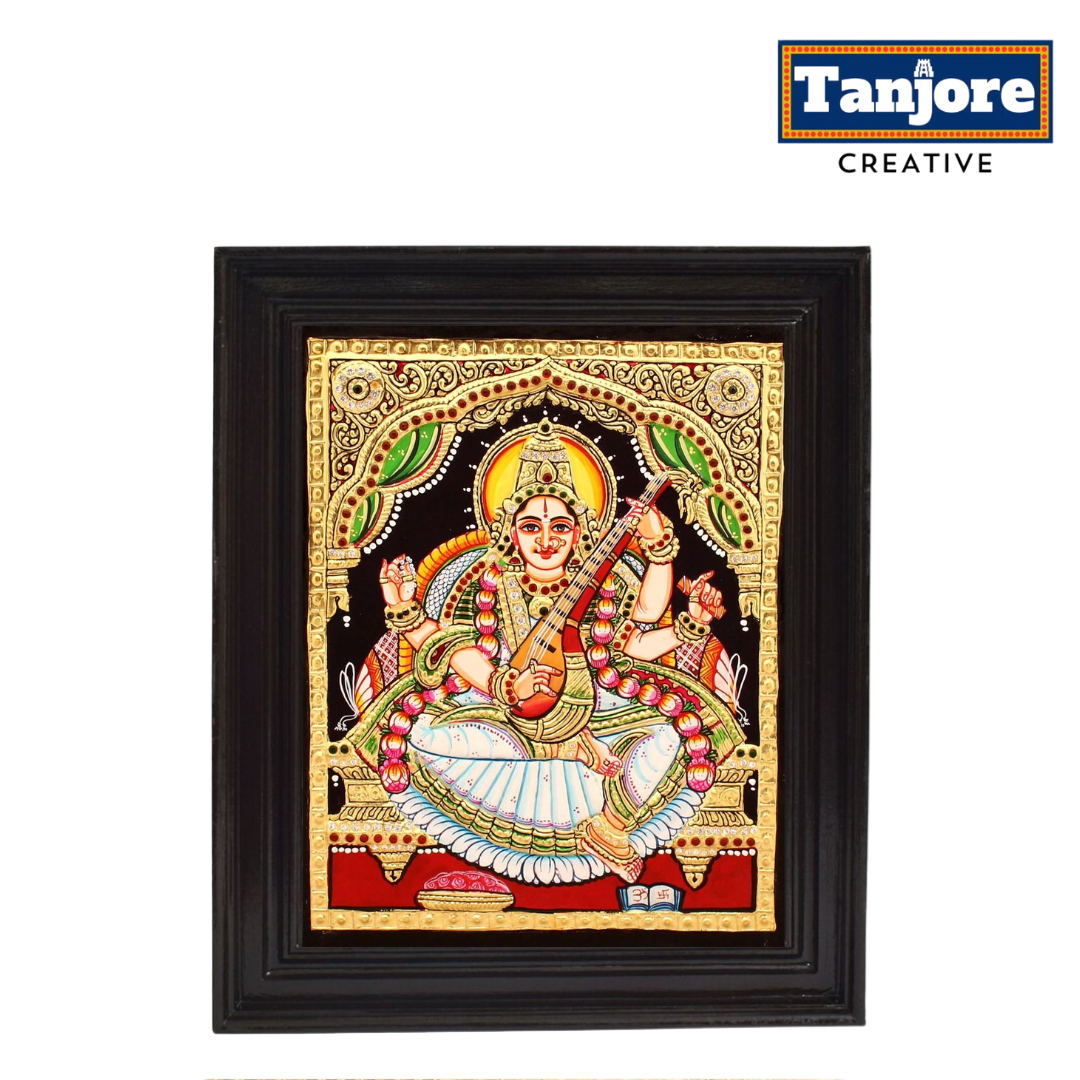 TANJORE PAINTING SARASWATHI