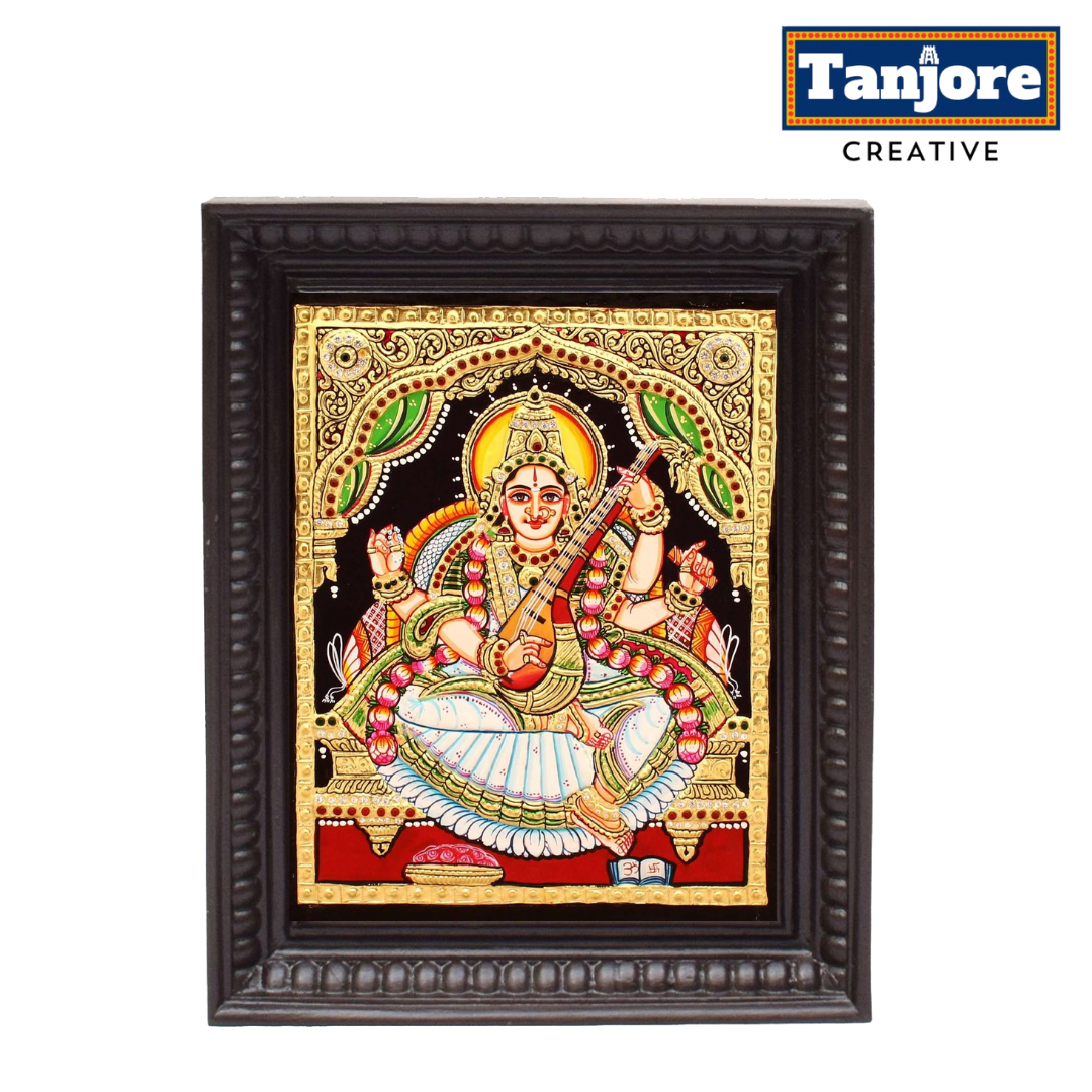 TANJORE PAINTING SARASWATHI