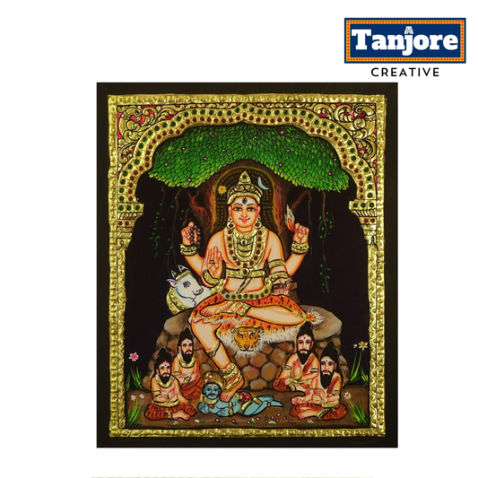 TANJORE PAINTING DAKSHINAMURTHY