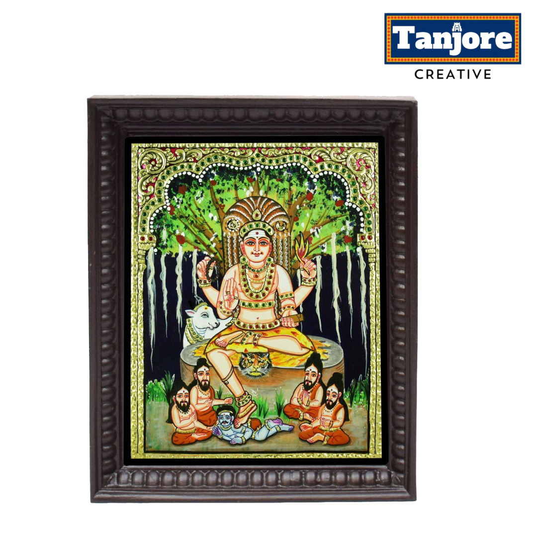 TANJORE PAINTING DAKSHINAMURTHY