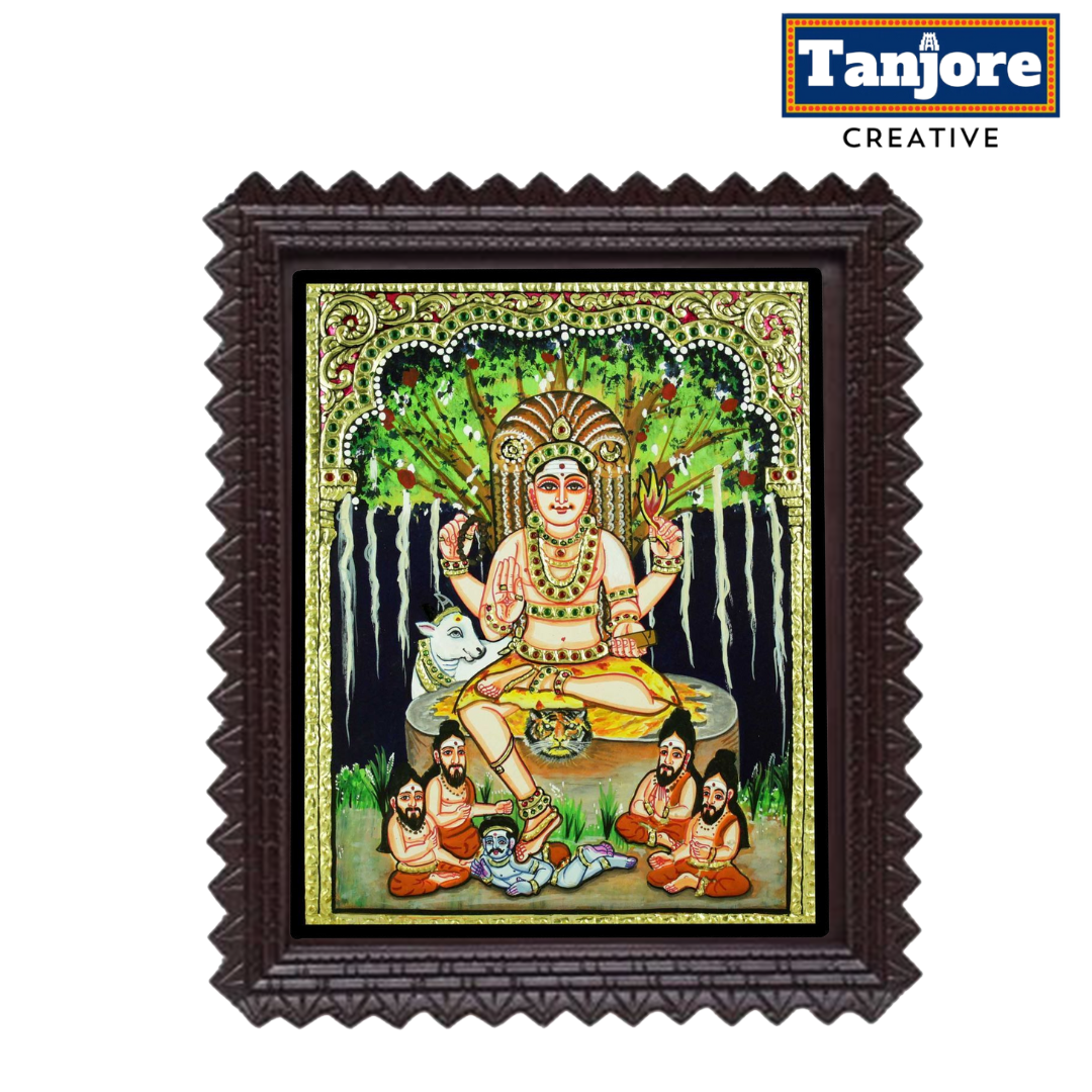 TANJORE PAINTING DAKSHINAMURTHY