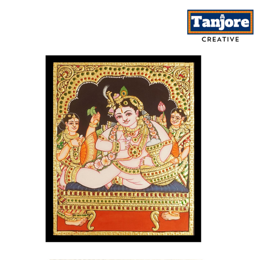 TANJORE PAINTING BUTTER KRISHNA