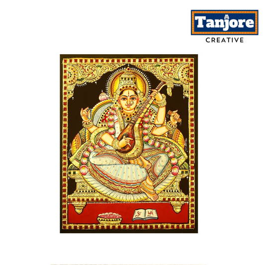 TANJORE PAINTING SARASWATHI