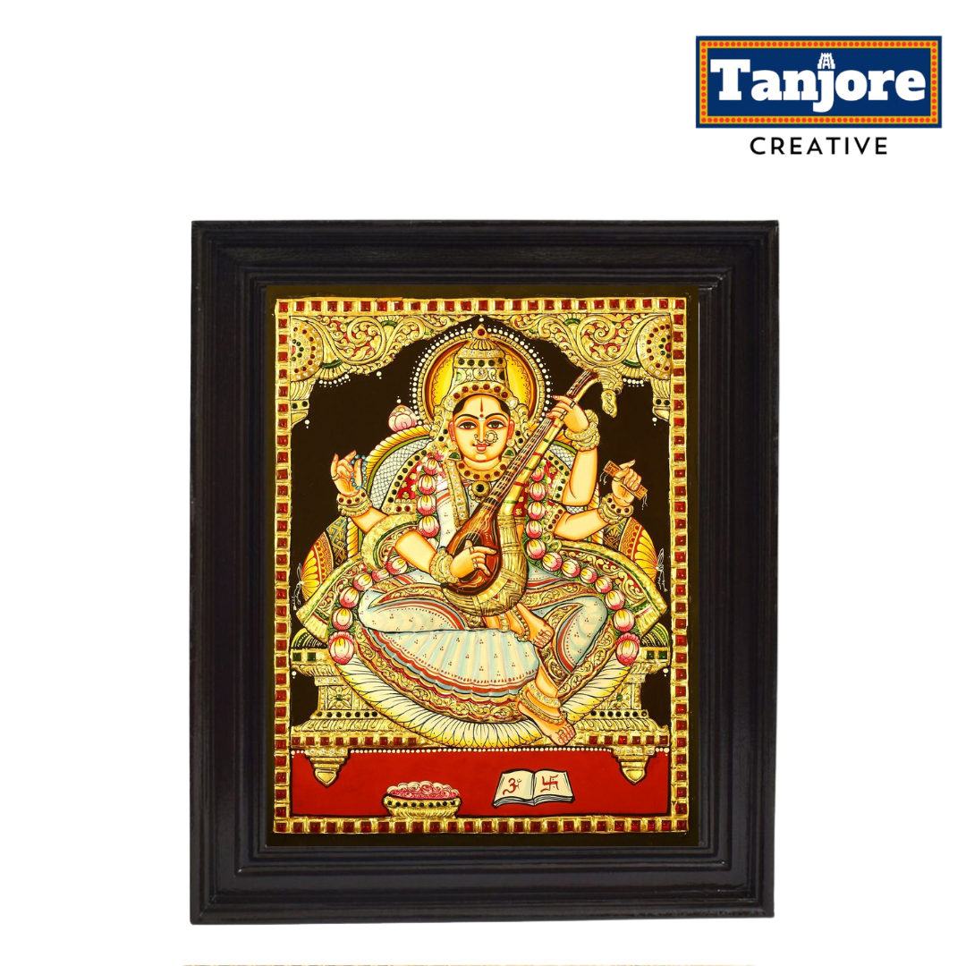 TANJORE PAINTING SARASWATHI