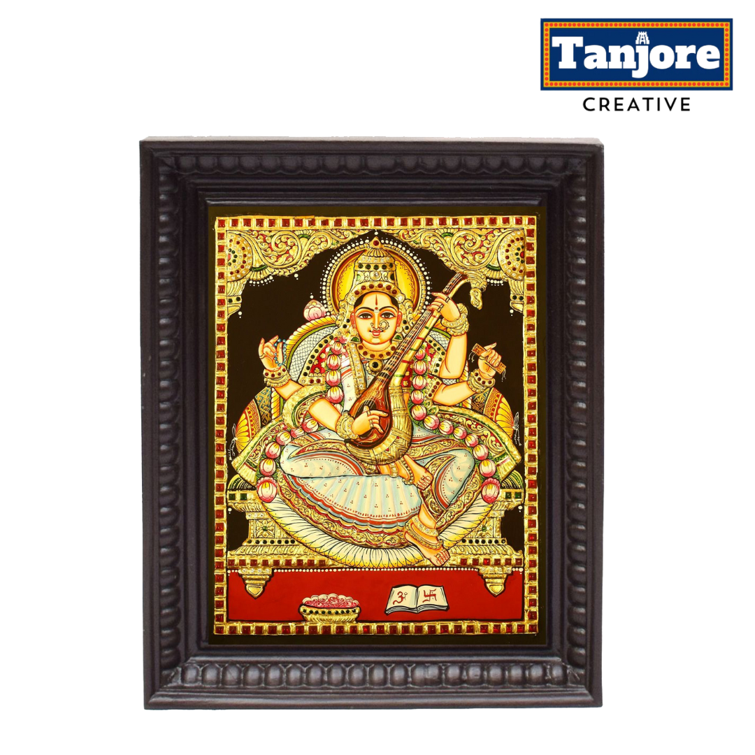 TANJORE PAINTING SARASWATHI