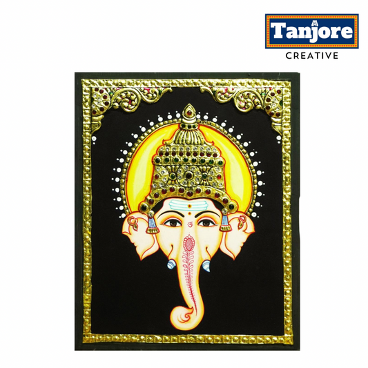 TANJORE PAINTING GANESHA FACE