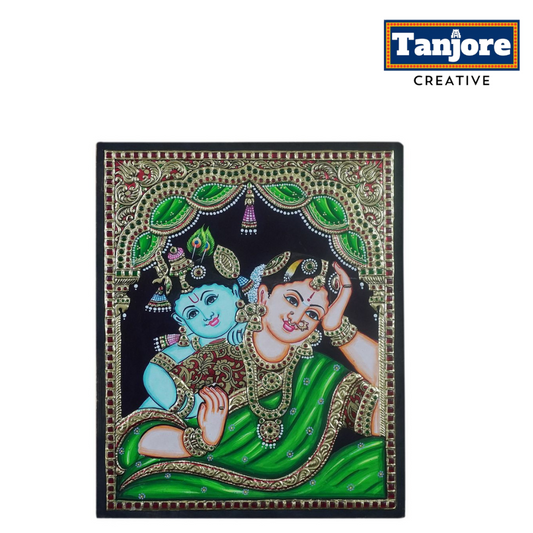 Tanjore Painting Yashoda Krishna