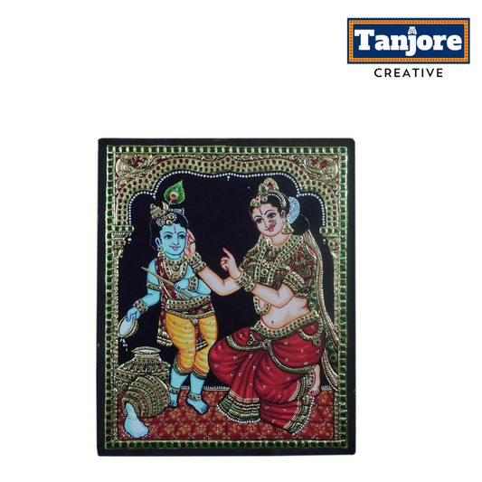 Tanjore Painting Yashoda Krishna