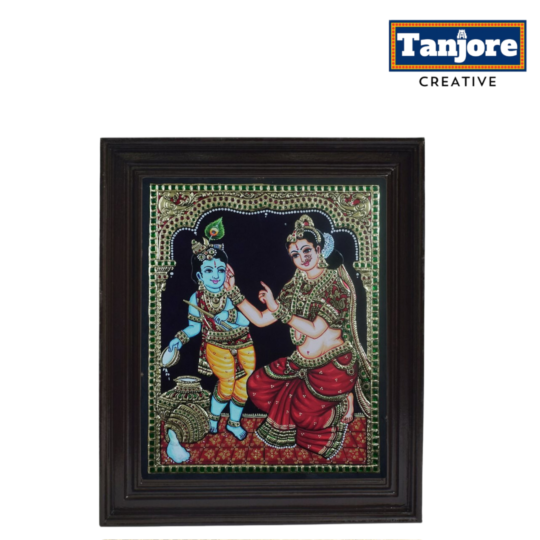 Tanjore Painting Yashoda Krishna