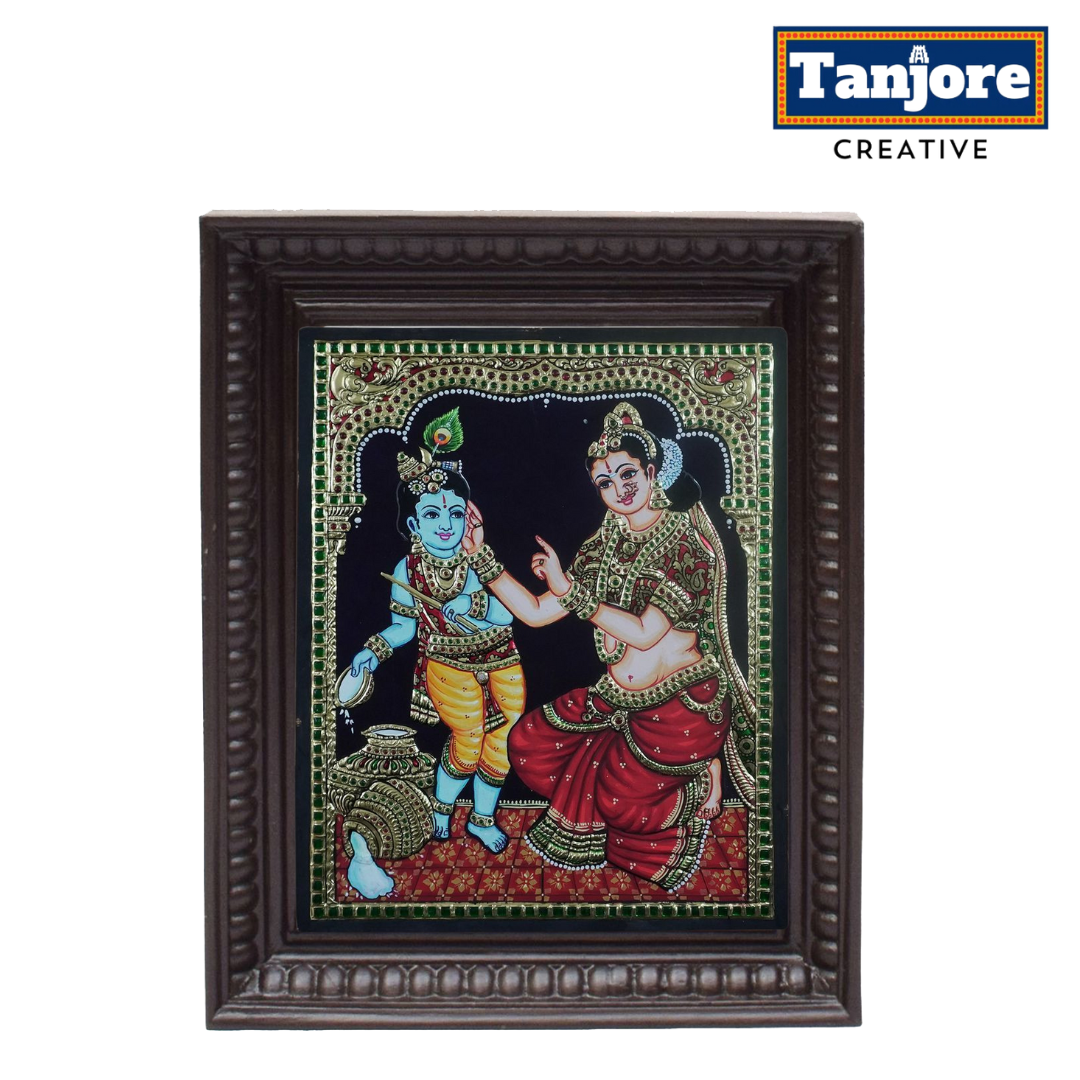 Tanjore Painting Yashoda Krishna