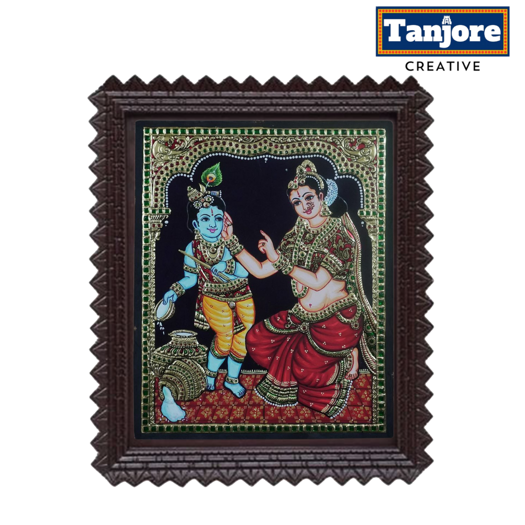 Tanjore Painting Yashoda Krishna