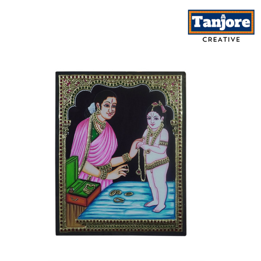 Tanjore Painting Yashoda Krishna