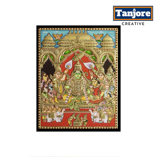 TANJORE PAINTING RAMAR PATTABISEKAM