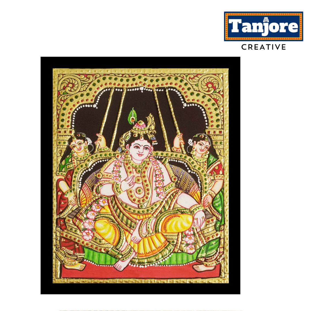 TANJORE PAINTING DARBAR KRISHNA