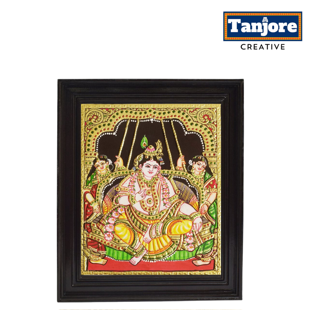 TANJORE PAINTING DARBAR KRISHNA