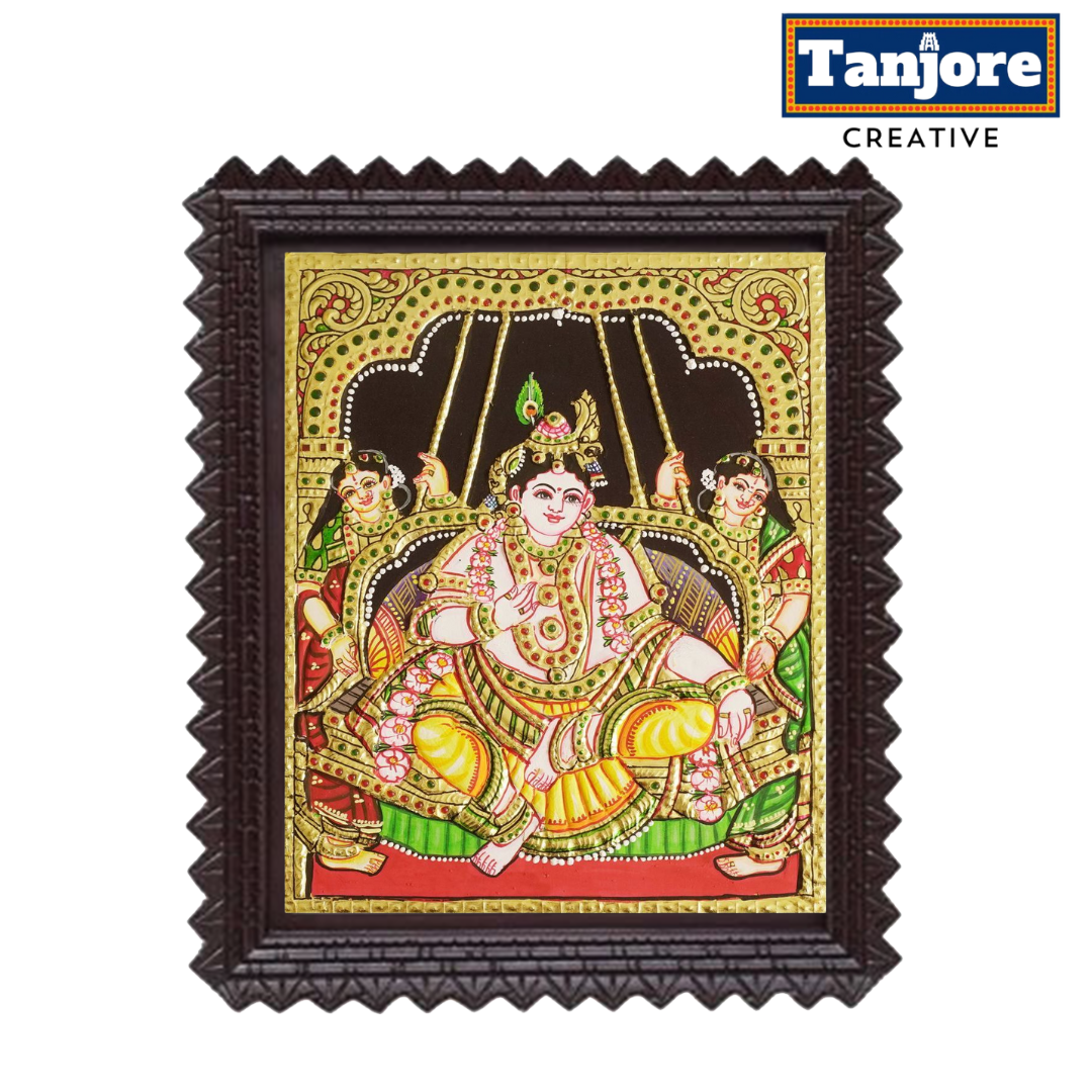 TANJORE PAINTING DARBAR KRISHNA