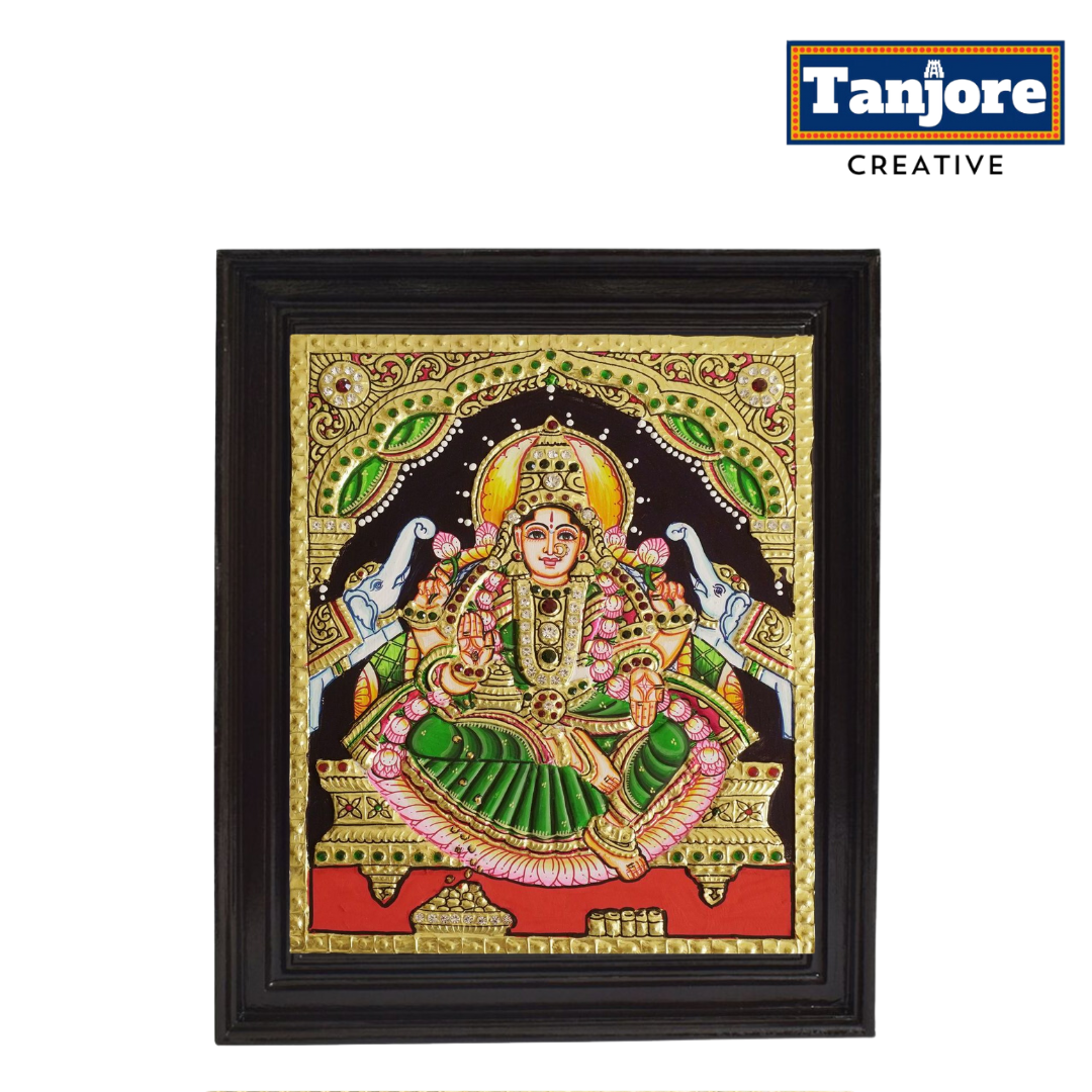 TANJORE PAINTING GAJA LAKSHMI