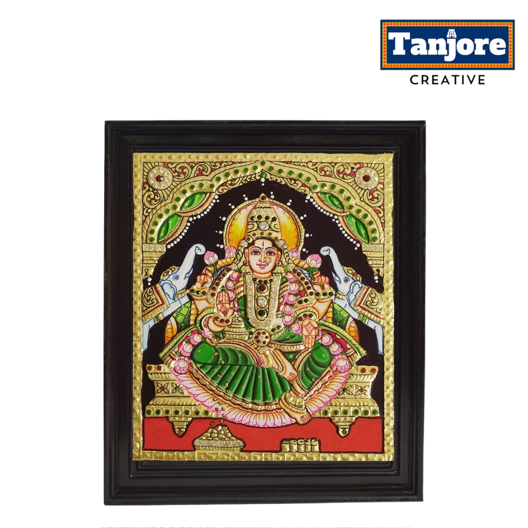 TANJORE PAINTING GAJA LAKSHMI