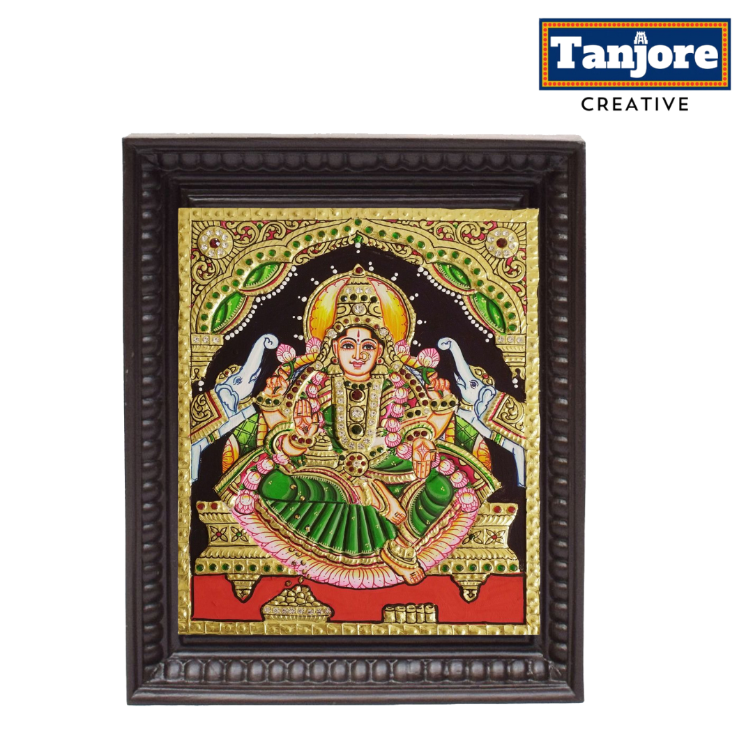 TANJORE PAINTING GAJA LAKSHMI