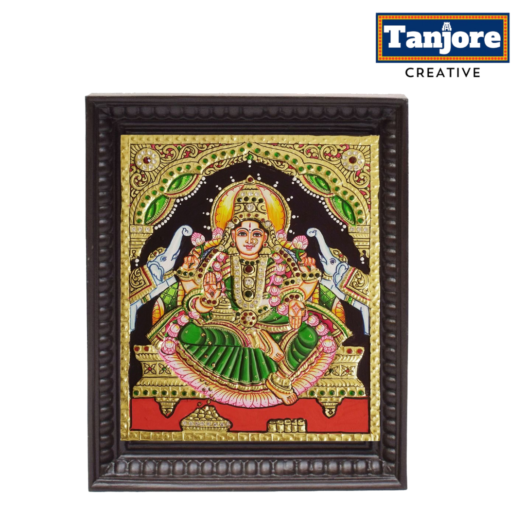 TANJORE PAINTING GAJA LAKSHMI