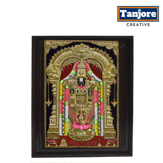 TANJORE PAINTING BALAJI PATHA LAKSHMI