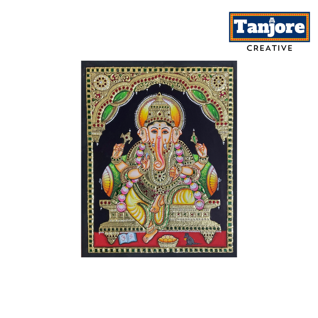 TANJORE PAINTING GANESHAN