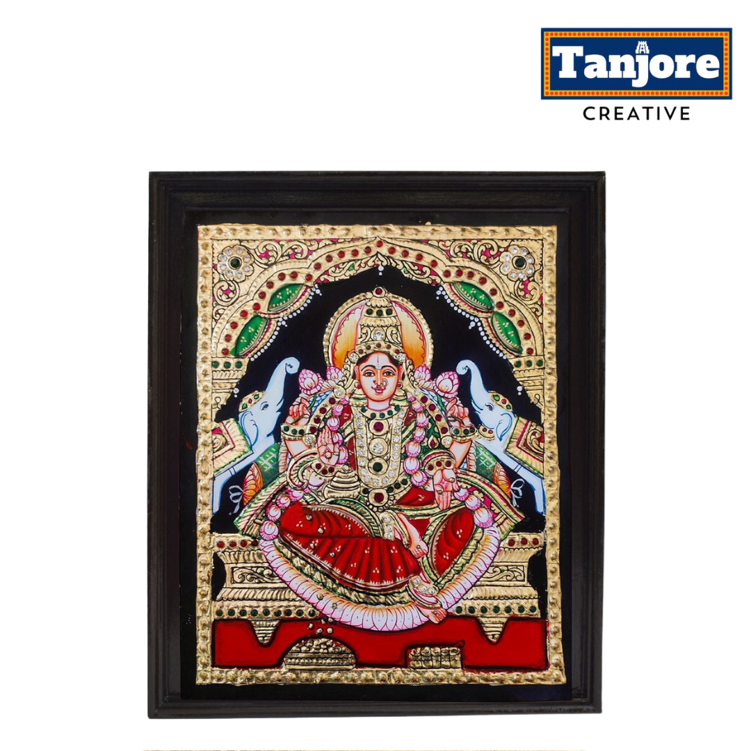 TANJORE PAINTING GAJA LAKSHMI