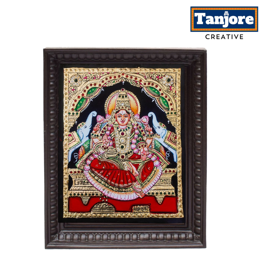 TANJORE PAINTING GAJA LAKSHMI