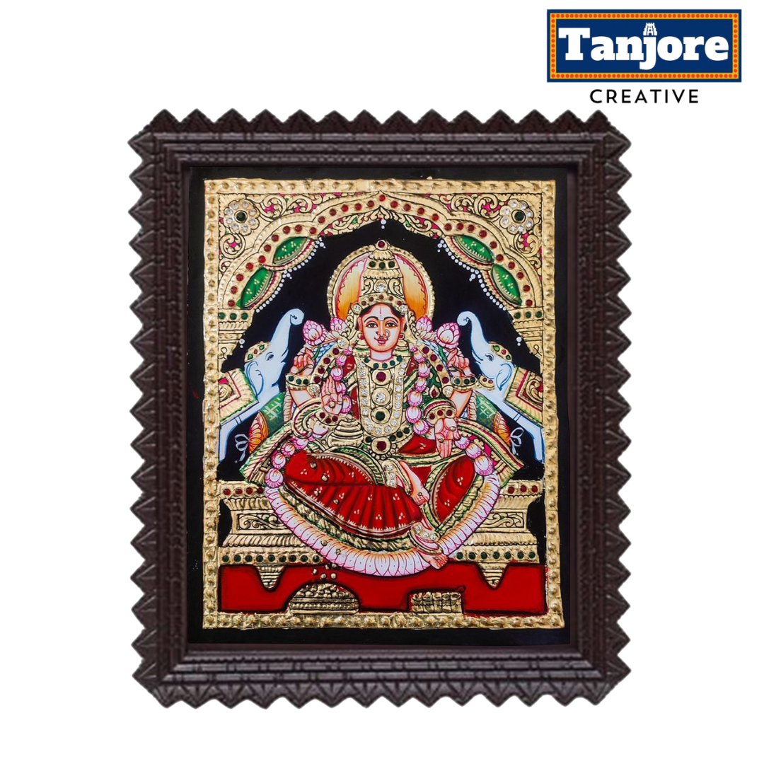 TANJORE PAINTING GAJA LAKSHMI