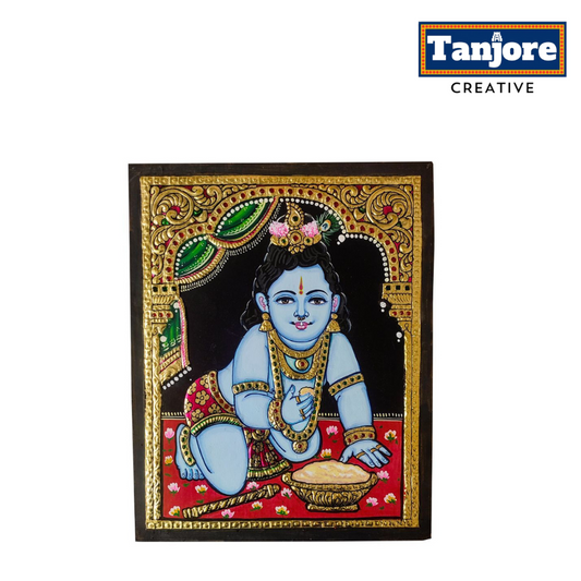 TANJORE PAINTING BUTTER KRISHNA