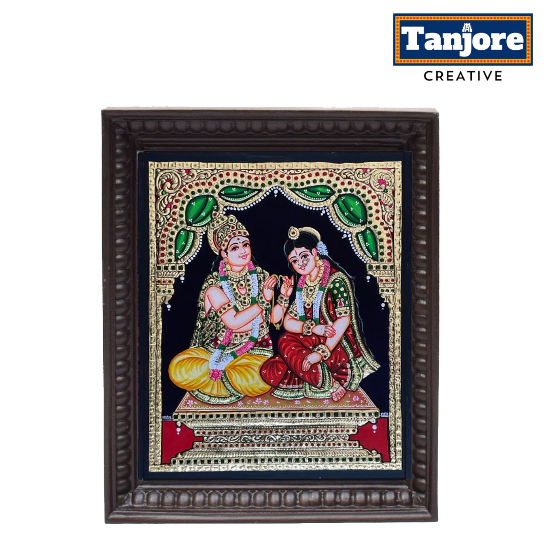 TANJORE PAINTING KRISHNA KALYANAM