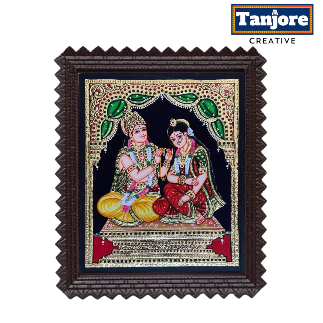 TANJORE PAINTING KRISHNA KALYANAM