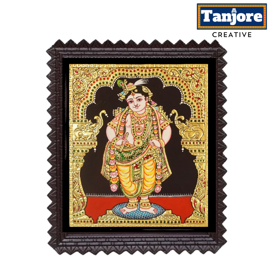 TANJORE PAINTING VICTOBA KRISHNA