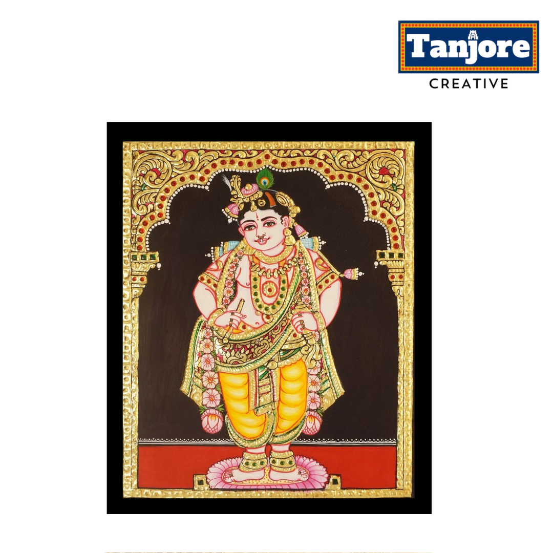 TANJORE PAINTING VICTOBA KRISHNA